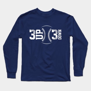 3 UP 3 Down Baseball Long Sleeve T-Shirt